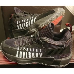 Mens Adidas adidas Dame 7 EXTPLY Opponent Advisory Black Sneakers Size 11.5